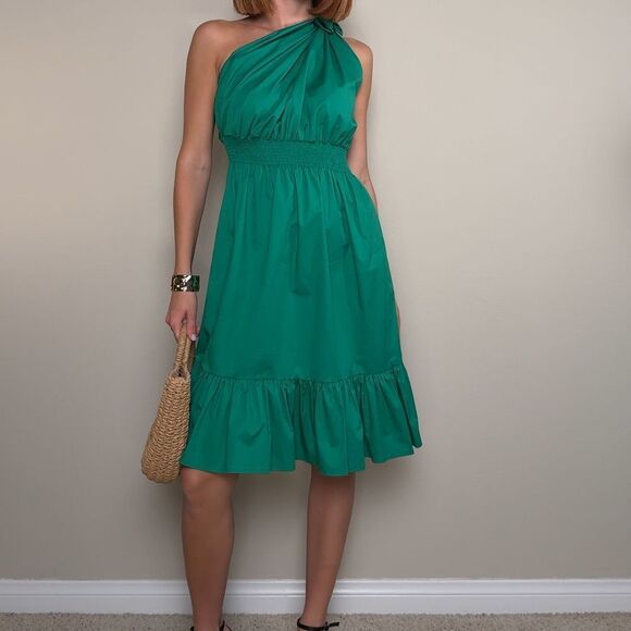 NWT Monica Nera Demi Mini Green Dress Shirt Emerald Size XS - Picture 5 of 5